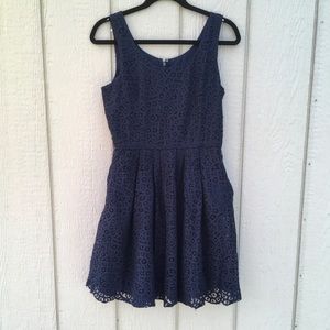 J. Crew Dresses - J. Crew Navy eyelet dress J. Crew Dresses - J. Crew Navy eyelet dress